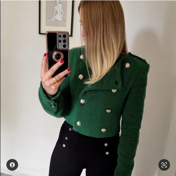 ZARA textured weave jacket - Picture 4 of 14